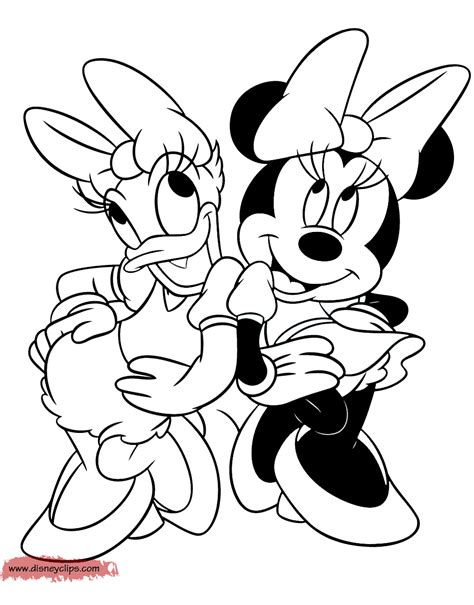 minnie and daisy coloring pages